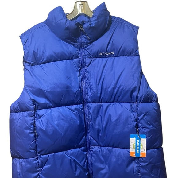 Columbia Blue Insulated Water Repellent Gorpcore Puffect Puffer Vest 3X NWT - Picture 2 of 12